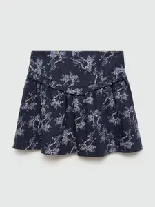 Mango Kids Girls Floral Print Flared Skirt
