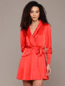 bebe Future Glam Wrap Dress
