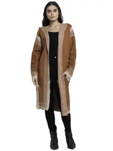 Global Republic Women Striped Longline Shrug