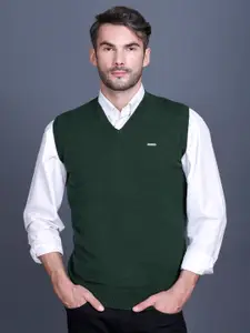 GODFREY Men Solid Wollen Sweater Vest