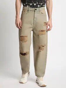 Bene Kleed Men Classic Relaxed Fit Mid-Rise Highly Distressed Cotton Jeans