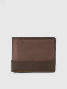 Allen Solly Men Textured Leather Two Fold Wallet