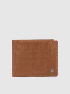 Allen Solly Men Textured Leather Two Fold Wallet