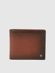 Allen Solly Men Leather Two Fold Wallet with Ombre Effect