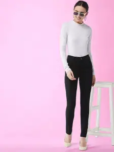 DressBerry Women's Slim Fit High Rise Acid Wash Stretchable Denim Jeans