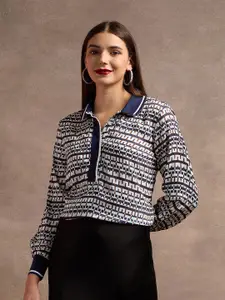 U.S. Polo Assn. Women Geometric Print Top