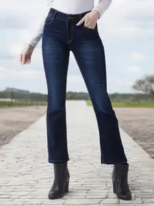 DressBerry Women Bootcut Mid Rise Regular Length Denim Stretchable Jeans