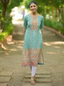 Libas Ethnic Motifs Printed Straight Kurta