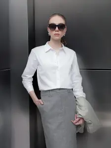 French Connection Pure Cotton Longline Casual Shirt