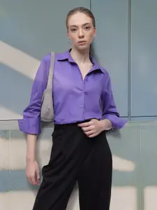 French Connection Pure Cotton Drop-Shoulder Sleeves Relaxed Fit Casual Shirt