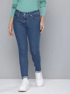 Levis Women 711 Skinny Fit Light Fade Stretchable Jeans