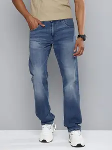 Levis Men 513 Slim Straight Fit Heavy Fade Stretchable Jeans