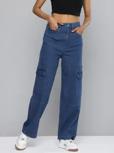 Levis Women Cargo Baggy High-Rise Stretchable Jeans
