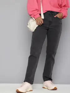 Levis Women 724 Slim Straight Fit High-Rise Light Fade Stretchable Jeans