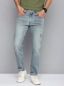 Levis Men 512 Slim Tapered Fit Low Distress Heavy Fade Stretchable Jeans