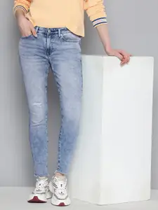 Levis Women 711 Skinny Fit Heavy Fade Stretchable Jeans