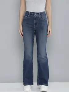 Levis Women 726 Slim Flared High-Rise Light Fade Stretchable Jeans