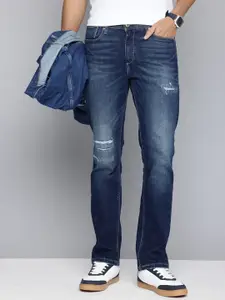 Levis Men 511 Slim Fit Mildly Distressed Light Fade Stretchable Jeans