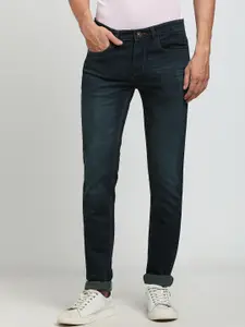 Turtle Men Cotton Narrow Tapered Fit Light Fade Stretchable Jeans