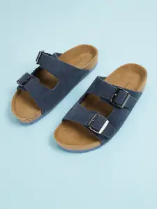 Ginger by Lifestyle Women Blue Casual Comfort Sandals