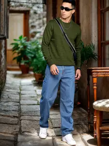 The Roadster Lifestyle Co. Men Baggy Fit Pure Cotton Jeans