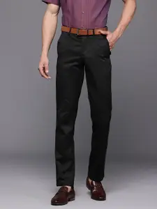 Louis Philippe Men Cotton Slim Fit Formal Trousers