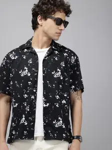 Pepe Jeans Relaxed Fit Abstract Printed Opaque Pure Cotton Casual Shirt