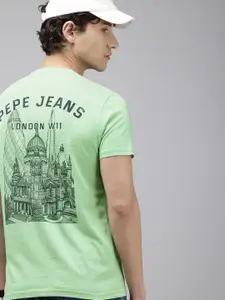 Pepe Jeans Printed Pure Cotton Slim Fit T-shirt