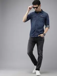 Pepe Jeans Chambray Opaque Pure Cotton Casual Shirt