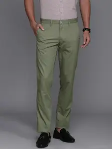 Louis Philippe Sport Men Tapered Fit Smart Casual Chinos Trousers