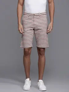Louis Philippe Sport Men Striped Slim Fit Shorts