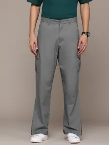 The Roadster Life Co. Men Pure Cotton Relaxed Loose Fit Chinos Trousers