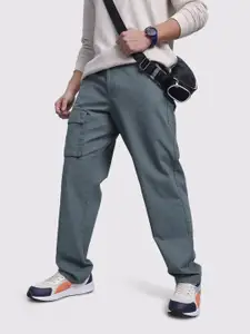 The Roadster Life Co. Men Pure Cotton Relaxed Fit Cargos