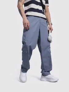 The Roadster Life Co. Men Relaxed Fit Pure Cotton Cargos