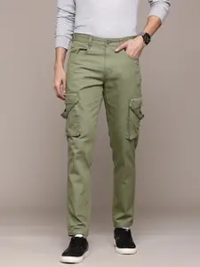 The Roadster Lifestyle Co. Men Regular Fit Pure Cotton Cargos