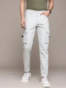 The Roadster Lifestyle Co. Men Regular Fit Pure Cotton Cargos