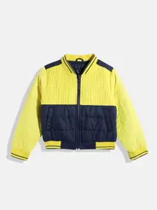 Allen Solly Junior Boys Colourblocked Bomber Jacket