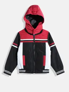 Allen Solly Junior Boys Striped Bomber Jacket