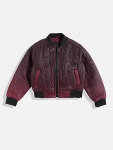 Allen Solly Junior Boys Typography Embroidered Bomber Jacket