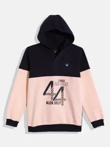 Allen Solly Junior Boys Printed Hooded Sweatshirt