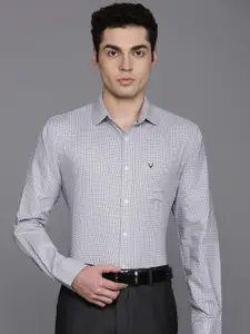 Allen Solly Pure Cotton Classic Fit Opaque Checked Formal Shirt
