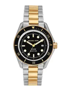 Michael Kors Men Maritime Two Tone Bracelet Style Analogue Watch MK9180I