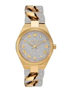 Michael Kors Women Lennox Embellished Analogue Watch MK7487I