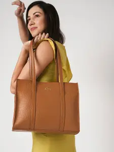 Lavie Textured Shopper Satchel with Quilted