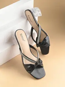 KARADDI Black Confortable & Lightweight Heels