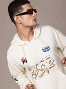 The Roadster Lifestyle Co. Men Printed Hooded Relaxed Fit Sweatshirt