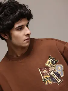 The Roadster Lifestyle Co. Men Printed Relaxed Fit Sweatshirt