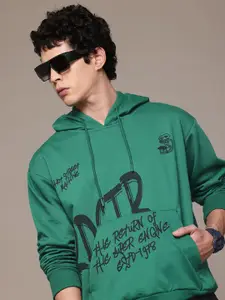 The Roadster Lifestyle Co. Printed Hooded Sweatshirt