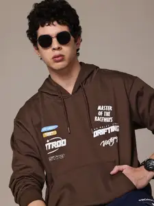 Roadster The Lifestyle Co Printed Hooded Sweatshirt