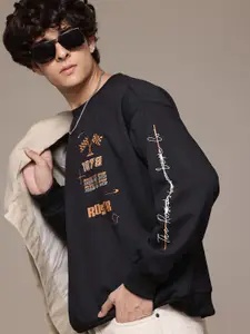 Roadster The Lifestyle Co. Printed Relaxed Fit Sweatshirt